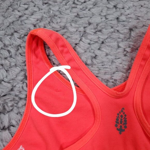 READ Free People Movement Every Single Time Runsie Neon Coral Orange Size XS/S - Picture 5 of 11